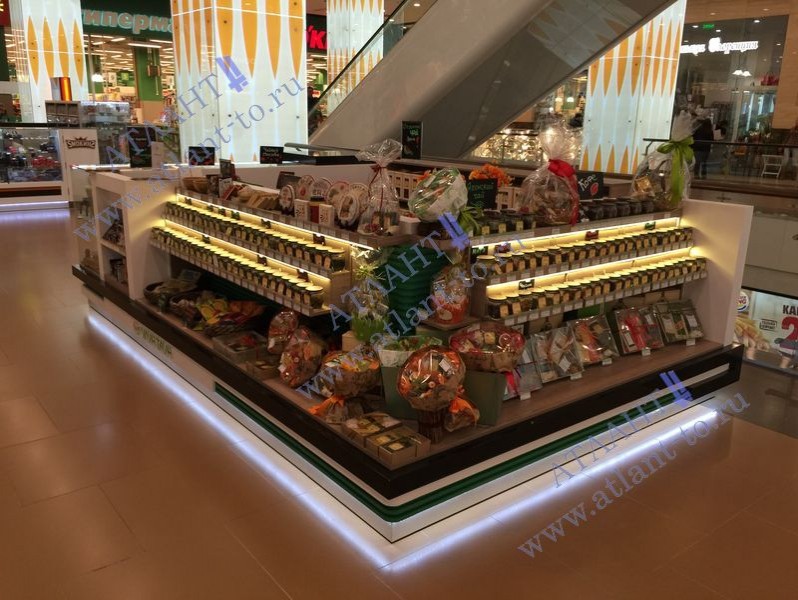 Остров открытой выкладки чая в ТРЦ «Columbus»